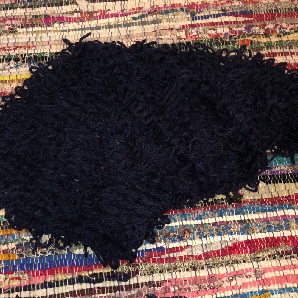 Navy Blue Chunky Infinity Scarf